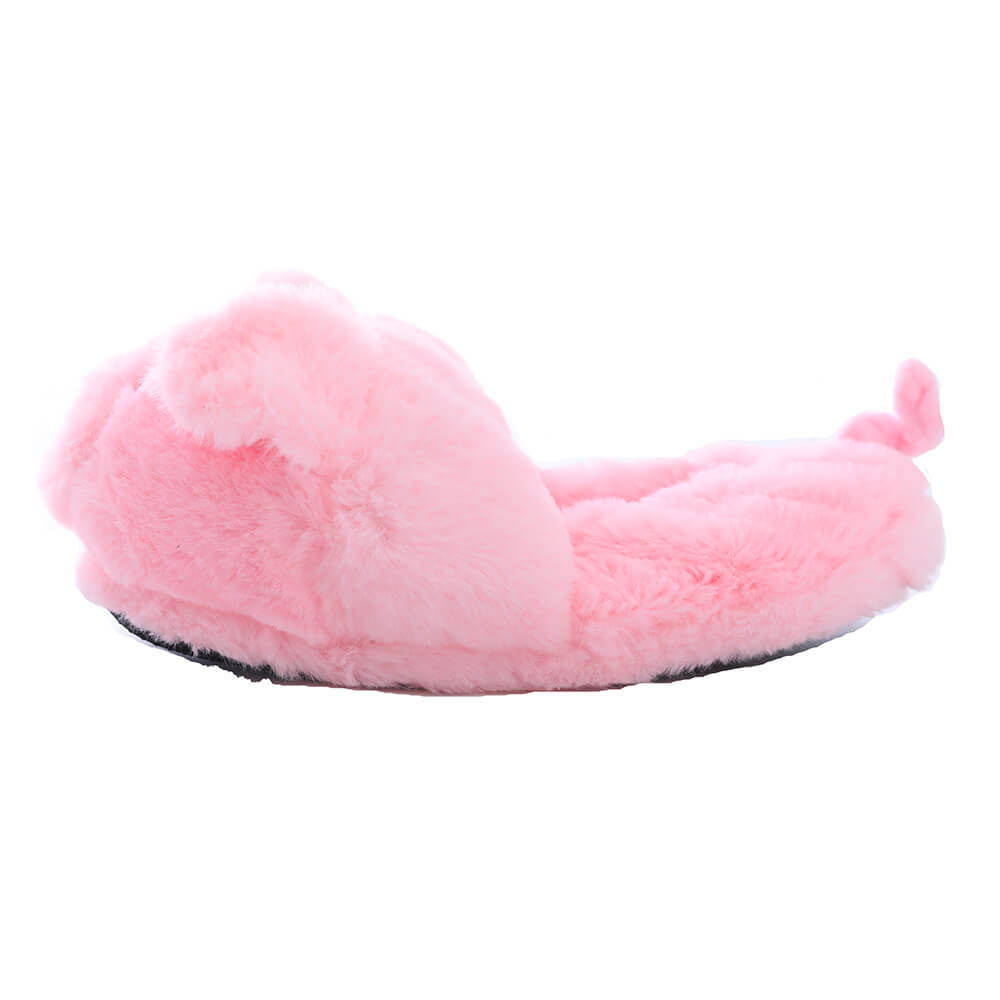 Millffy large size plush comfort code couple Pack heel pink pig slippers ins style cute pig cotton slippers couple home shoes 210225