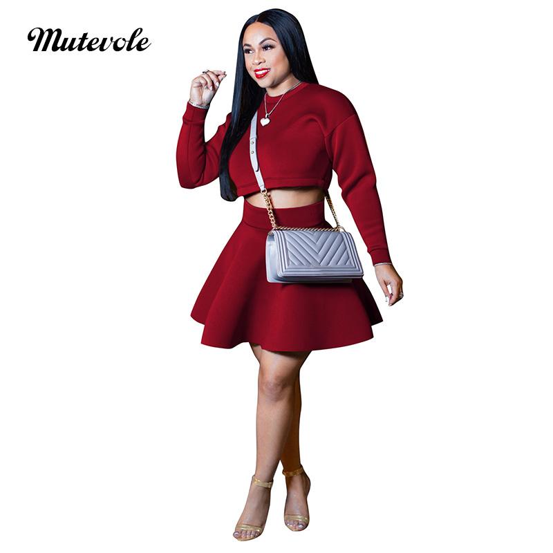 Mutevole Ladies Casual Two Piece Skirt Sets Women Crop Top Dresses 2 Piece Set Solid Long Sleeve a Line Mini Dress 2 Pcs Outfits, Burgundy
Mutevole Ladies Casual Two Piece Skirt Sets Women Crop Top Dresses 2 Piece Set Solid Long Sleeve a Line Mini Dress 2 Pcs Outfits, Burgundy