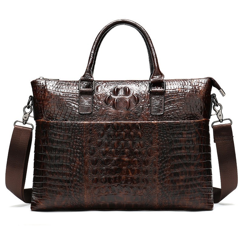 2020 New Luxo 100% Genuine Businessmen Male Handbag of Ombro Masculine Leather Alligator Men Computer Bag B44k, Coffee
2020 New Luxo 100% Genuine Businessmen Male Handbag of Ombro Masculine Leather Alligator Men Computer Bag B44k, Coffee