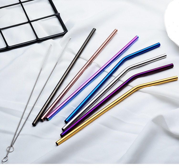 100pcs Rainbow Gold Stainless Steel Straw Bent And Straight Straw Drinking Straws Metal Straw amily kitchen For Beer Fruit Juice Drink Party
100pcs Rainbow Gold Stainless Steel Straw Bent And Straight Straw Drinking Straws Metal Straw amily kitchen For Beer Fruit Juice Drink Party