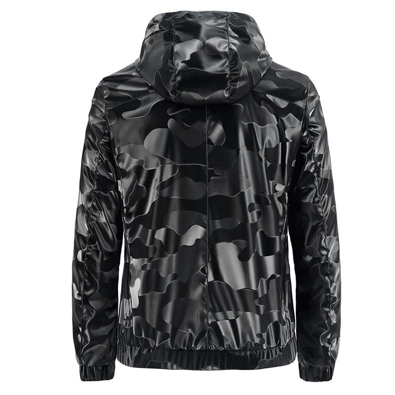 Windbreaker Men Casual Jacket 2020 New Arrival Spring Autumn Hooded Camouflage Zipper PU Jackets Outwear Men's Coat MY1871
