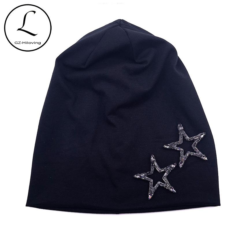 GZHilovingL Women Rhinestones Star Slouch Beanies Hats 2020 New Spring Soft Thin Cotton Baggy Skullies Hats Cap for Ladies Girls, Black
GZHilovingL Women Rhinestones Star Slouch Beanies Hats 2020 New Spring Soft Thin Cotton Baggy Skullies Hats Cap for Ladies Girls, Black