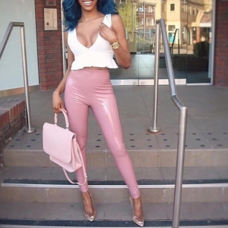 Vadim Promotion Sweatpants Women' Tights 2021 New Patent Leather Pu Color Stretch Pants Large Size Pencil / Trousers Feet High, Black
Vadim Promotion Sweatpants Women' Tights 2021 New Patent Leather Pu Color Stretch Pants Large Size Pencil / Trousers Feet High, Black
