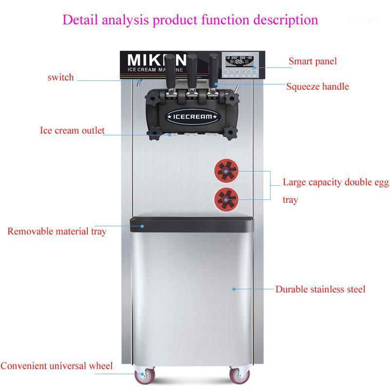 3 flavors commercial soft ice cream machine stainless steel frozen yogurt machine1
3 flavors commercial soft ice cream machine stainless steel frozen yogurt machine1