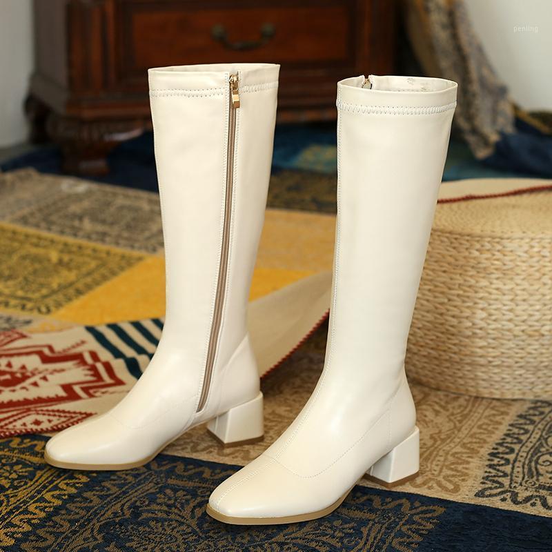 2021 New arrival knee high boots thick high heels Square Toe ladies shoes winter fashion black white beige women boots1
2021 New arrival knee high boots thick high heels Square Toe ladies shoes winter fashion black white beige women boots1