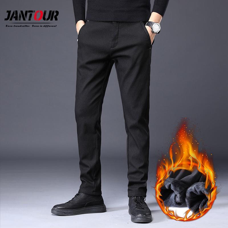 Thicken Casual Men's Pants Winter Plus Velvet Trousers Slim Warm Pants Solid Office Business Straight Brand Clothing, Black
Thicken Casual Men's Pants Winter Plus Velvet Trousers Slim Warm Pants Solid Office Business Straight Brand Clothing, Black