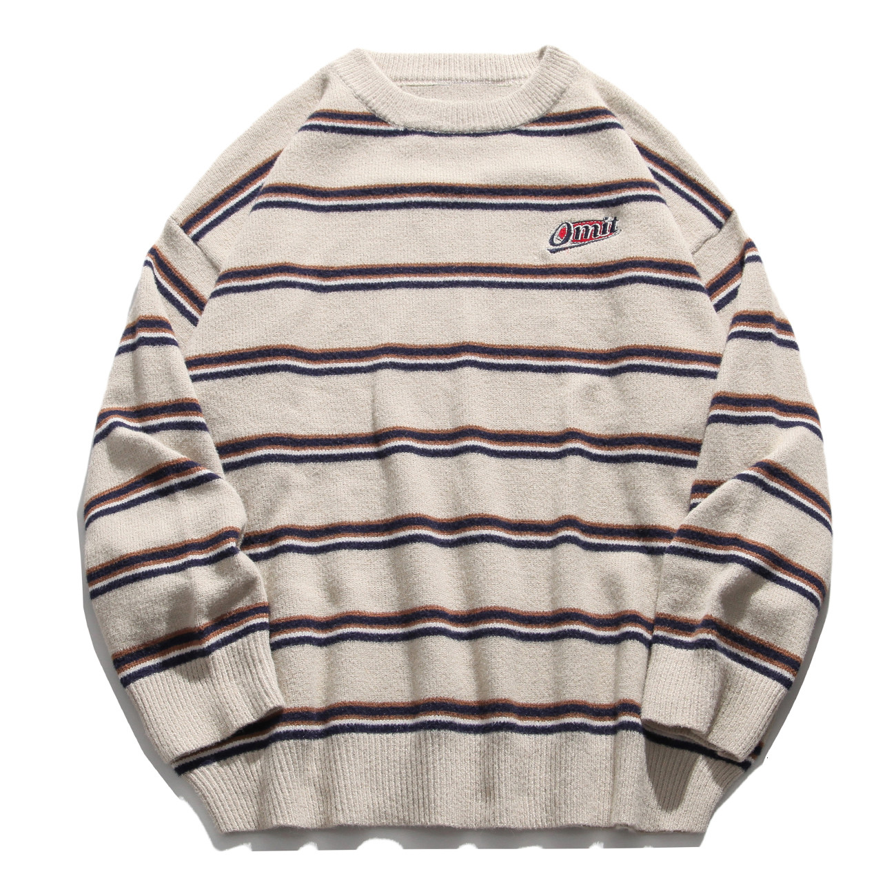 2021 New Stripe Knitted Jumpers Sweaters Streetwear Autumn Hip Hop Harajuku Male Casual Vintage Cotton Sweater Men Clothing O8wu, Apricot
2021 New Stripe Knitted Jumpers Sweaters Streetwear Autumn Hip Hop Harajuku Male Casual Vintage Cotton Sweater Men Clothing O8wu, Apricot
