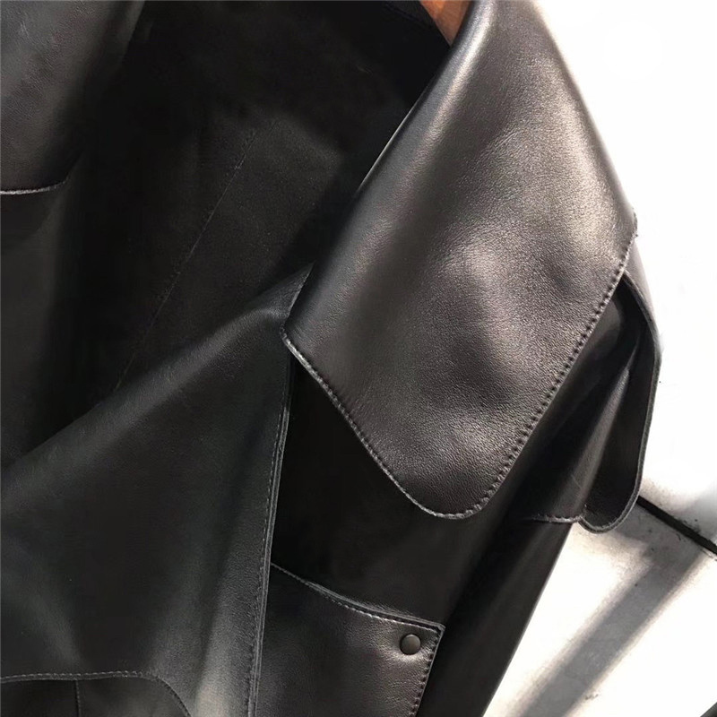 Sungtin Women Faux Leather Jacket Soft Loose Vintage Biker Coat Short Pockets Motor PU Black Jacket Autumn Street Leather Coat 201020