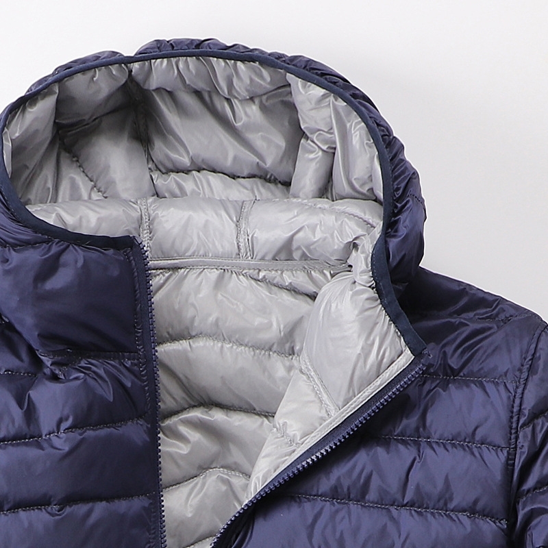 NewBang Reversible Men's Down Jacket With Hooded Puffer Ultra Light Down Jacket Men Autumn Winter Double Side Feather Parka 201223