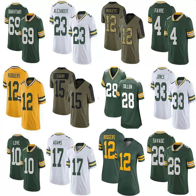 12 Aaron Rodgers 33 Jones 17 Davante Adams Custom Football Jersey 69 David Bakhtiari 18 Randall Cobb AJ Dillon Jaire Alexander Allen Lazard Darnell Savage Bart Starr, Youth
12 Aaron Rodgers 33 Jones 17 Davante Adams Custom Football Jersey 69 David Bakhtiari 18 Randall Cobb AJ Dillon Jaire Alexander Allen Lazard Darnell Savage Bart Starr, Youth