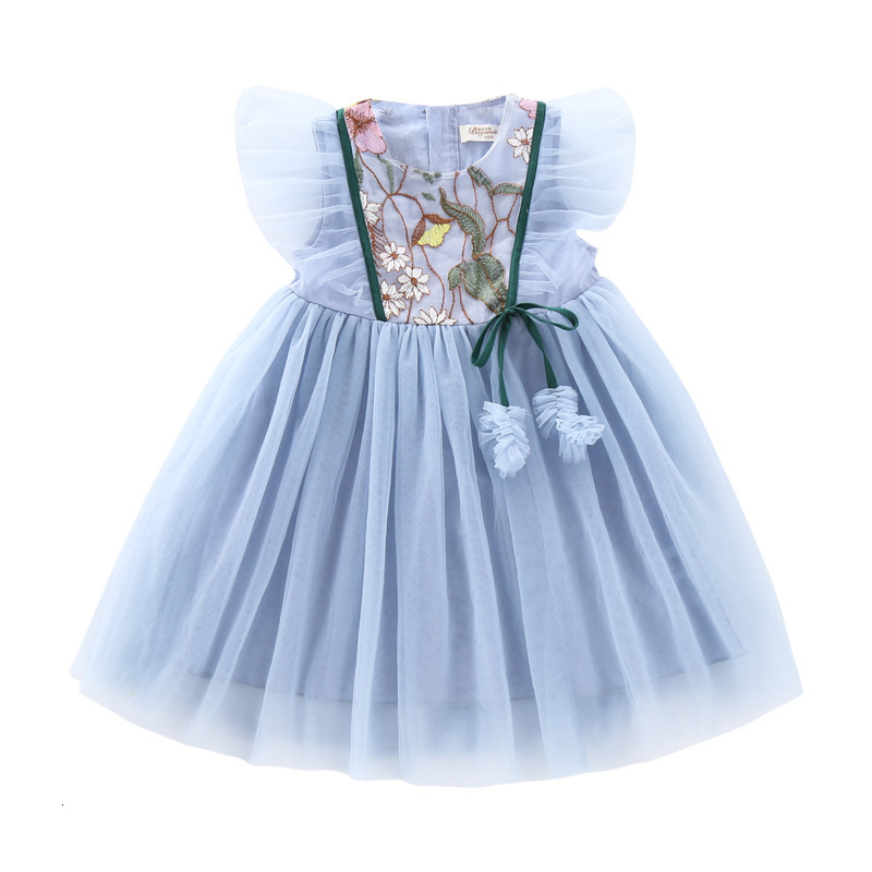2021 New Girls Clothing Floral Embroidery Pearls Lace Princess Ball Gown Children Clothes for Kids Party Wedding Wear 3-9t To43, Sky blue
2021 New Girls Clothing Floral Embroidery Pearls Lace Princess Ball Gown Children Clothes for Kids Party Wedding Wear 3-9t To43, Sky blue