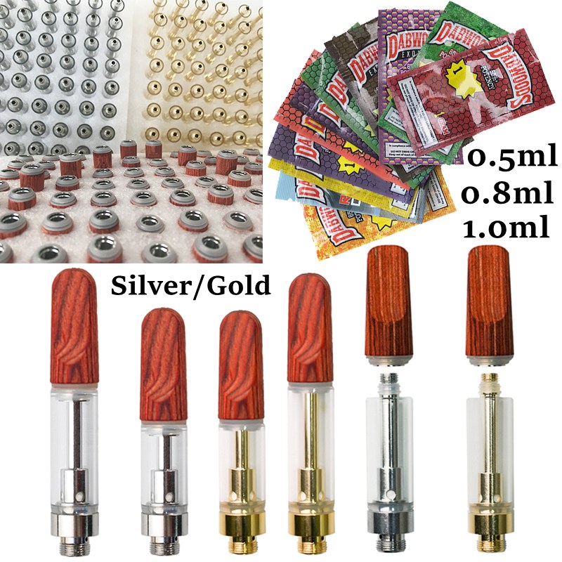 Dabwoods Vape Cartridges Wood Drip Tips Bag Packaging Atomizers Silver Gold Tank Ceramic Thick Oil Dab Carts Vaporizer 510 Thread E Cigarettes Empty
Dabwoods Vape Cartridges Wood Drip Tips Bag Packaging Atomizers Silver Gold Tank Ceramic Thick Oil Dab Carts Vaporizer 510 Thread E Cigarettes Empty