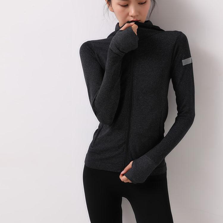 2020 Autumn New Hooded Sports Jacket Women' Long Sleeve Running Yoga Suit Quick Dry Zipper Cardigan Fitness Running Top, Black
2020 Autumn New Hooded Sports Jacket Women' Long Sleeve Running Yoga Suit Quick Dry Zipper Cardigan Fitness Running Top, Black