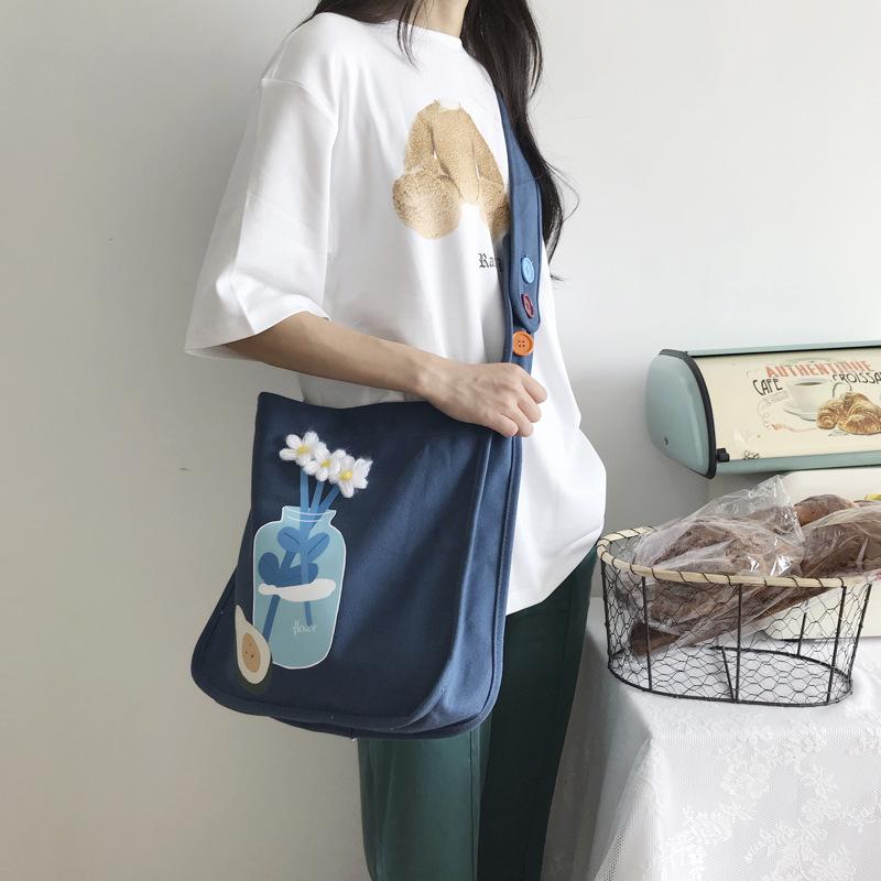 Fashion Versatile Three Color Button Adjustable College Sail Cloth Simple Slant Span Shoulder Bag Women Handbag Direct Supply 
Fashion Versatile Three Color Button Adjustable College Sail Cloth Simple Slant Span Shoulder Bag Women Handbag Direct Supply