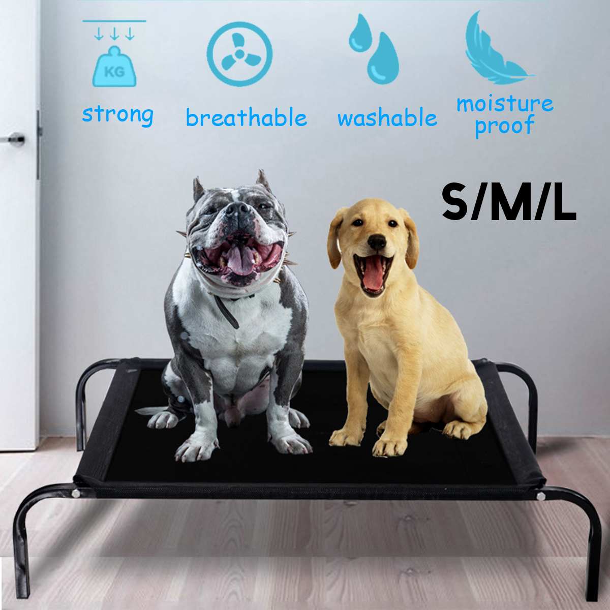 Elevated Pet Bed Detachable Summer Dog Cooling Bed Outdoor Breathable Mesh Raised Cat Puppy Mat Dog Cat Sleep Camping, As pic
Elevated Pet Bed Detachable Summer Dog Cooling Bed Outdoor Breathable Mesh Raised Cat Puppy Mat Dog Cat Sleep Camping, As pic