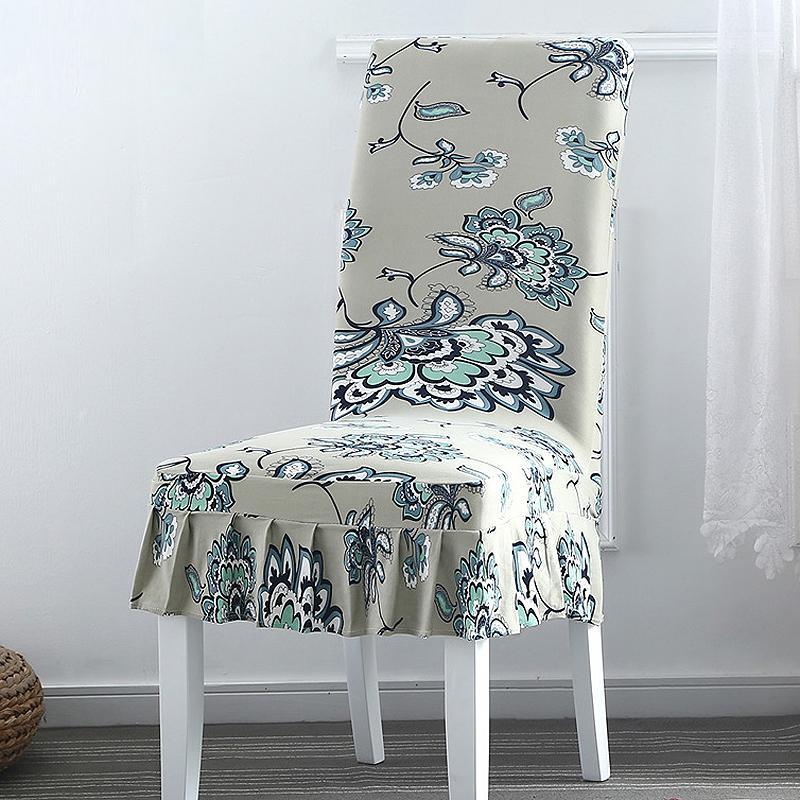 Flower Printing Chair Cover Coprisedie Stretch Elastic Slipcovers Restaurant For Weddings Banquet Folding Hotel Chair Covering1