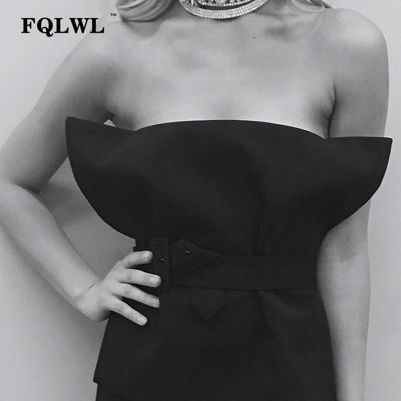 FQLWL Sexy Off Shoulder Crop Femme Strapless Backless Slim Black White Tank Elegant Party Bustier Top Women Summer Y200326
FQLWL Sexy Off Shoulder Crop Femme Strapless Backless Slim Black White Tank Elegant Party Bustier Top Women Summer Y200326
