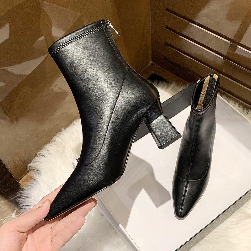 Winter for woman new fashion sexy consice new boots Matin boots Apricot Pointed toe zipper Block heels Ankle, Black
Winter for woman new fashion sexy consice new boots Matin boots Apricot Pointed toe zipper Block heels Ankle, Black