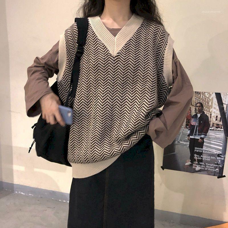 vest women Knitted art retro v-neck jacket for hip hop korean style oversized clothes sleeveless tiktok tops young ins jackets1, Black
vest women Knitted art retro v-neck jacket for hip hop korean style oversized clothes sleeveless tiktok tops young ins jackets1, Black