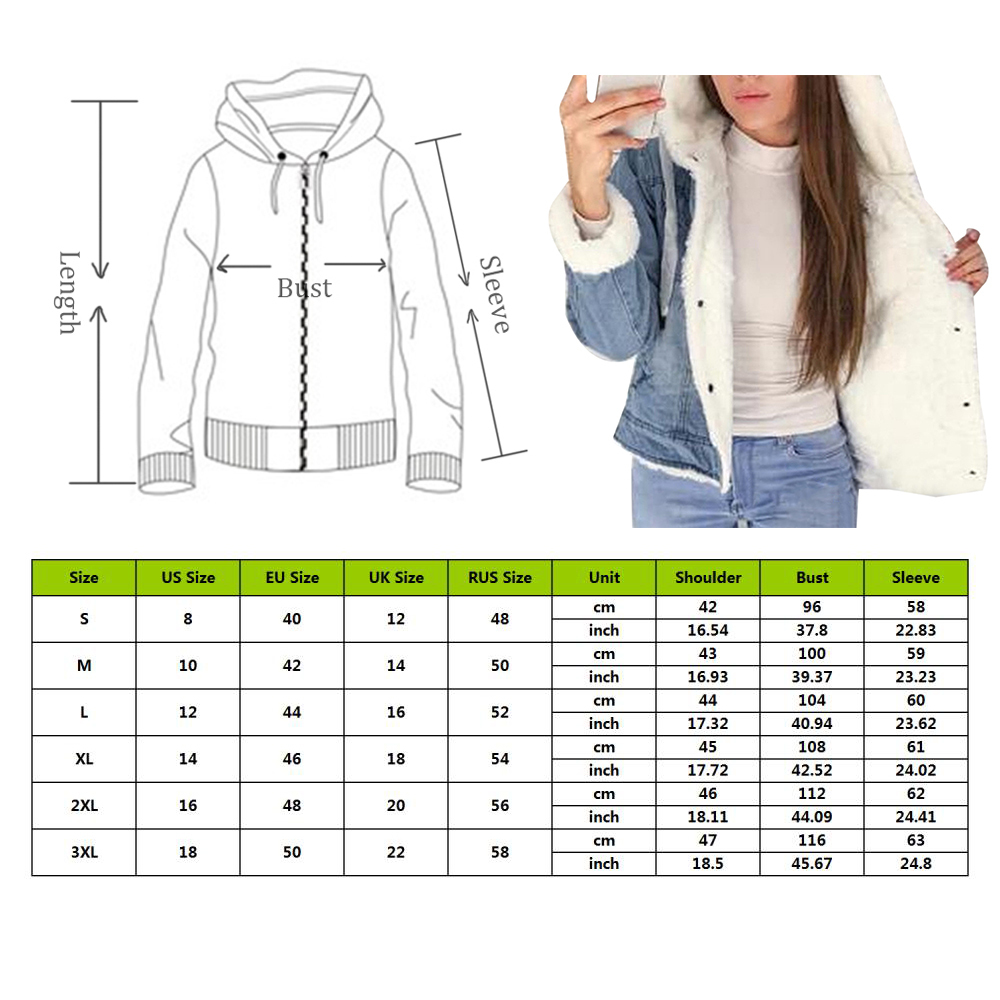 New Women Denim Jacket With Fur Winter Jeans Warm Hooded Velvet Jacket Femme Faux Fur Collar Padded Coats Bomber Windbreake 201017