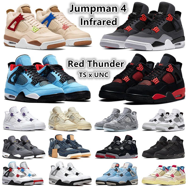 Jumpman 4 Retro 4s Infrared mens basketball shoes Veterans Day Red Thunder TS Travis Black Cat Oreo Sail University Blue Wild Things Bred men women sports sneakers, Pay for box
Jumpman 4 Retro 4s Infrared mens basketball shoes Veterans Day Red Thunder TS Travis Black Cat Oreo Sail University Blue Wild Things Bred men women sports sneakers, Pay for box