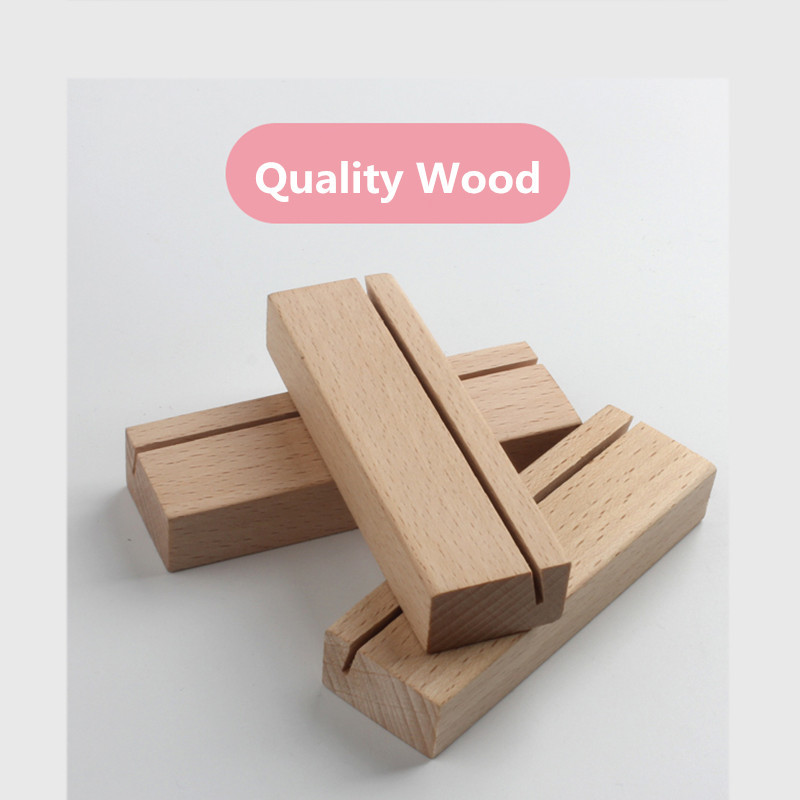 Wood Table Number Holders Wedding Display Stands Place Card Holder Great for Bar Menu Retail Sign Party and Events