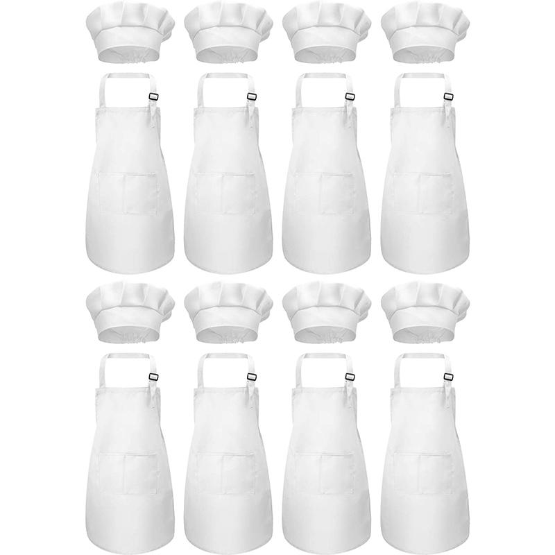HOT SALE 8-Piece Children's Apron and 8-Piece Chef Hat Set with 2 Pockets, Adjustable Size
HOT SALE 8-Piece Children's Apron and 8-Piece Chef Hat Set with 2 Pockets, Adjustable Size