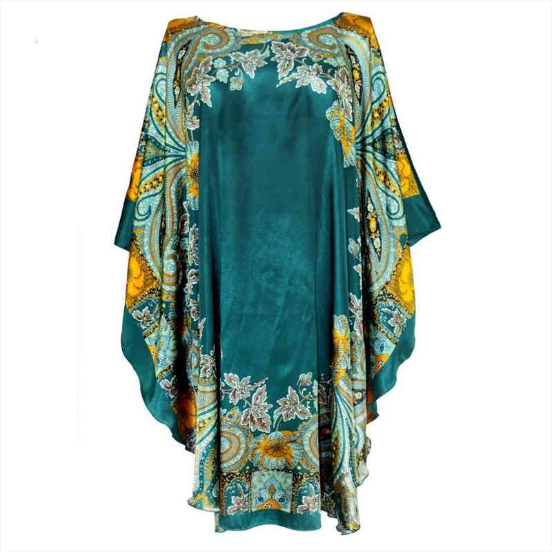 Sexy Female Silk Rayon Robe Bath Gown Nightgown Summer Casual Home Dress Printed Loose Sleepwear Plus Size Nightwear Bathrobe, Black;red
Sexy Female Silk Rayon Robe Bath Gown Nightgown Summer Casual Home Dress Printed Loose Sleepwear Plus Size Nightwear Bathrobe, Black;red