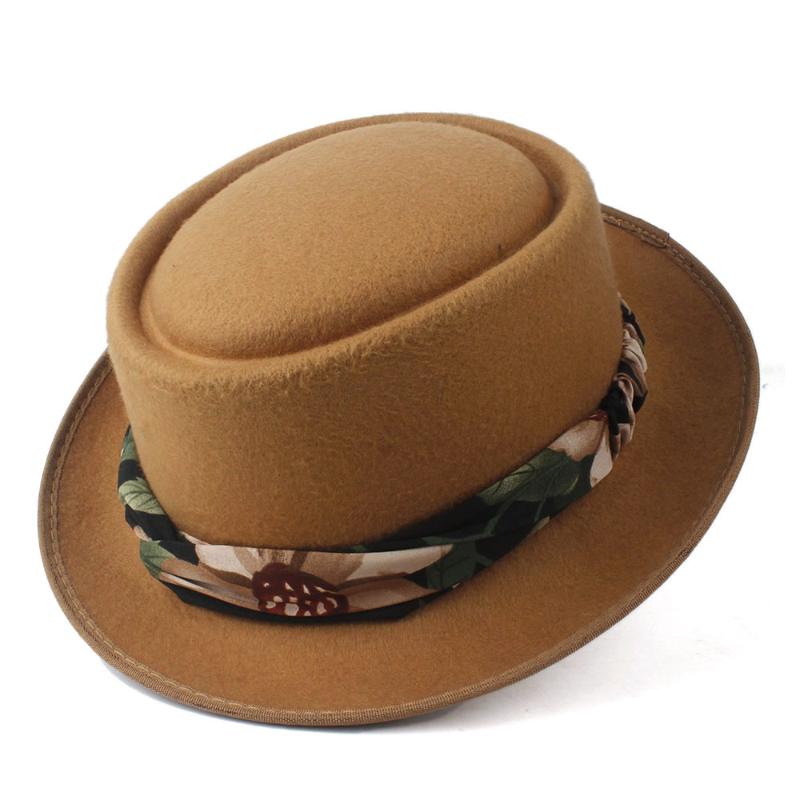 Fashion Women Pork Pie Hat with Ribbon Wool Fedora Hat Outdoor Casual Porkpie Fascinator Size 58CM, Black
Fashion Women Pork Pie Hat with Ribbon Wool Fedora Hat Outdoor Casual Porkpie Fascinator Size 58CM, Black