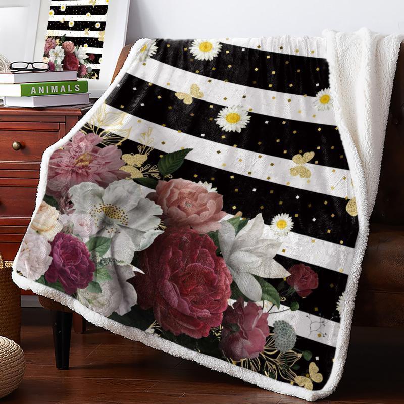 Stripes Daisy Butterfly Flower Throw Blanket Bedspread Coverlet Soft Warm Fleece Blanket Christmas Decor Blankets for Beds1
Stripes Daisy Butterfly Flower Throw Blanket Bedspread Coverlet Soft Warm Fleece Blanket Christmas Decor Blankets for Beds1