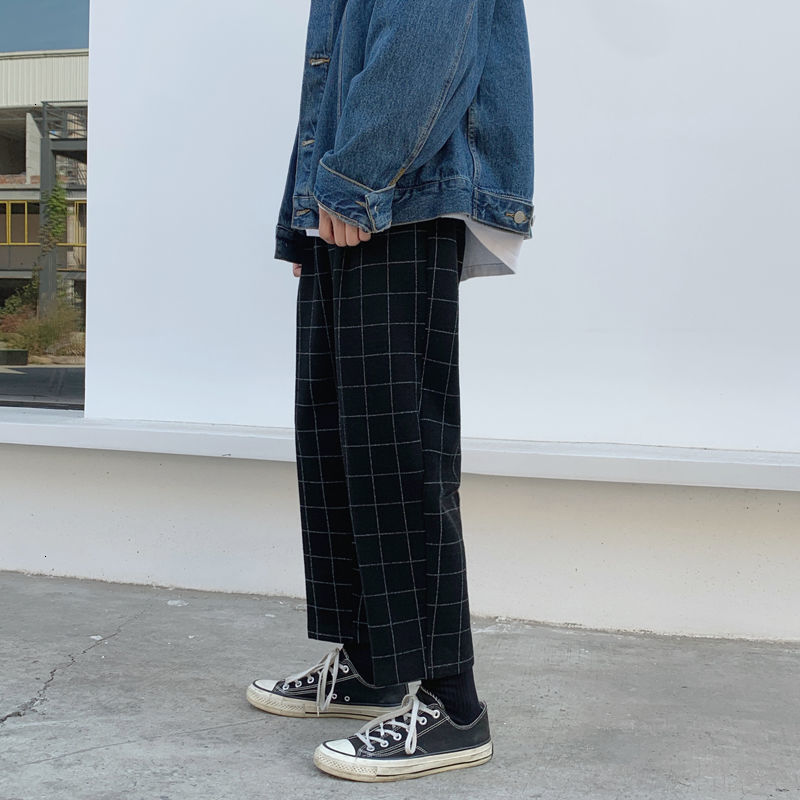 Men's Trousers 2021 Autumn New Winter Down Plaided Retro Relaxed Pants Youth Male Clothes O7SK, Black
Men's Trousers 2021 Autumn New Winter Down Plaided Retro Relaxed Pants Youth Male Clothes O7SK, Black