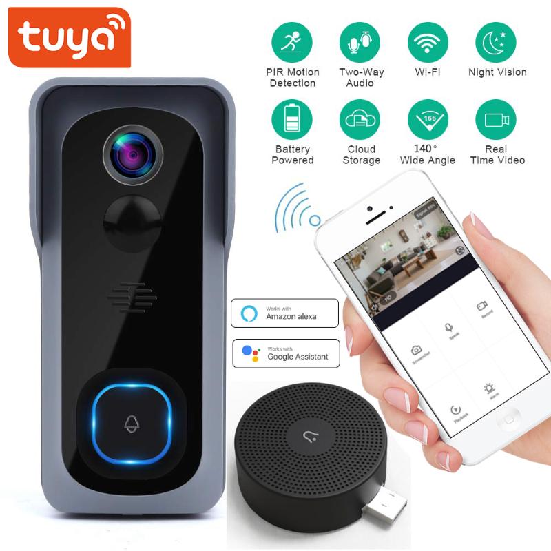 Tuya Wifi Smart Video Doorbell 1080P Support Google home Amazon Alexa Chromecast Voice Control Smart Life Doorbell Cloud Camera
Tuya Wifi Smart Video Doorbell 1080P Support Google home Amazon Alexa Chromecast Voice Control Smart Life Doorbell Cloud Camera