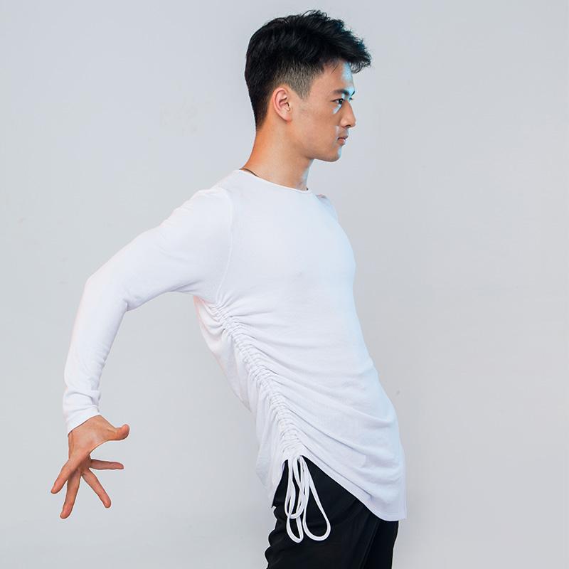 New Men Ballroom Latin Competition Dance Tops Cha Cha Rumba High Quality Long Sleeve Shirt For Male Stage Dancing Wear DL6723, White 
New Men Ballroom Latin Competition Dance Tops Cha Cha Rumba High Quality Long Sleeve Shirt For Male Stage Dancing Wear DL6723, White