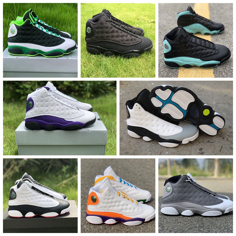 2020 Playground Jumpman 13 13s Men Basketball Shoes Flint Cap and Gown Island Green Bred court purpleGreen Wolf grey Sneakers size 36-46
2020 Playground Jumpman 13 13s Men Basketball Shoes Flint Cap and Gown Island Green Bred court purpleGreen Wolf grey Sneakers size 36-46