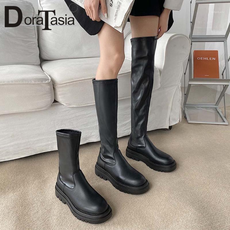DORATASIA Brand Design Ladies Casual Platform Boots Fashion Chunky Heels Slim Trendy Thigh High Boots Women Party Shoes Woman1, Black short
DORATASIA Brand Design Ladies Casual Platform Boots Fashion Chunky Heels Slim Trendy Thigh High Boots Women Party Shoes Woman1, Black short