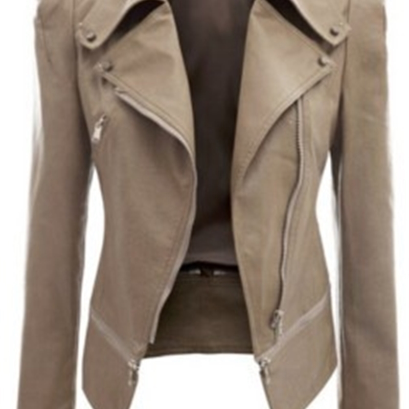 Bella Philosophy Fit Motocycle Jacket Autumn Slim Faux Leather Coat For Women Plus Size Casual Solid Outwear With Zipper 201030