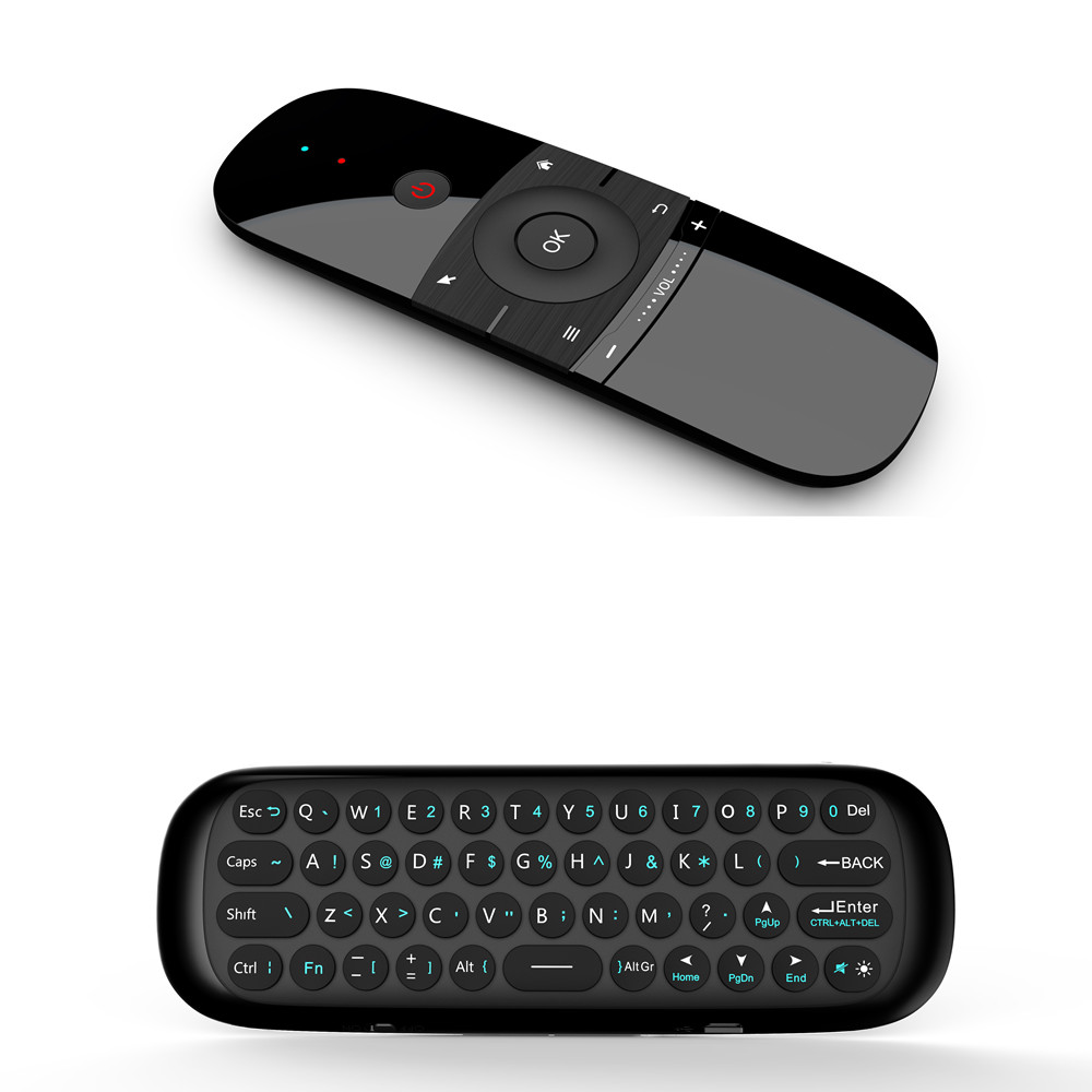 Wechip W1 Air Mouse 2.4G Wireless Keyboard Remote Control IR Remote Learning 6-Axis Motion Sense for Smart TV Android TV Box PC