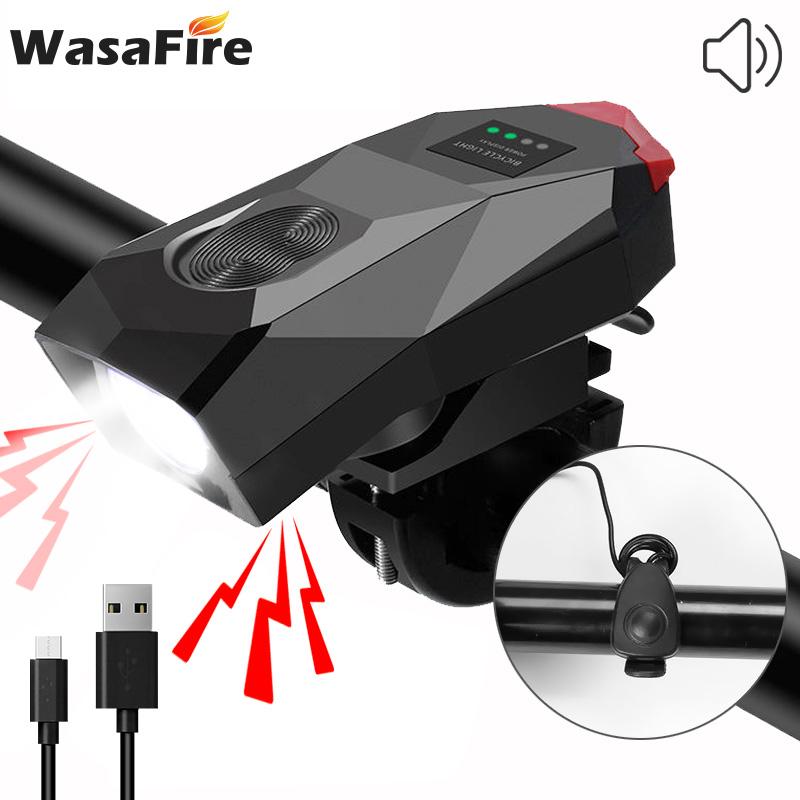 USB Bicycle Front Light Bike Horn Lamp 3 Modes Waterproof T6 LED Headlight Rechargeable 2000mAh Battery Cycling
USB Bicycle Front Light Bike Horn Lamp 3 Modes Waterproof T6 LED Headlight Rechargeable 2000mAh Battery Cycling