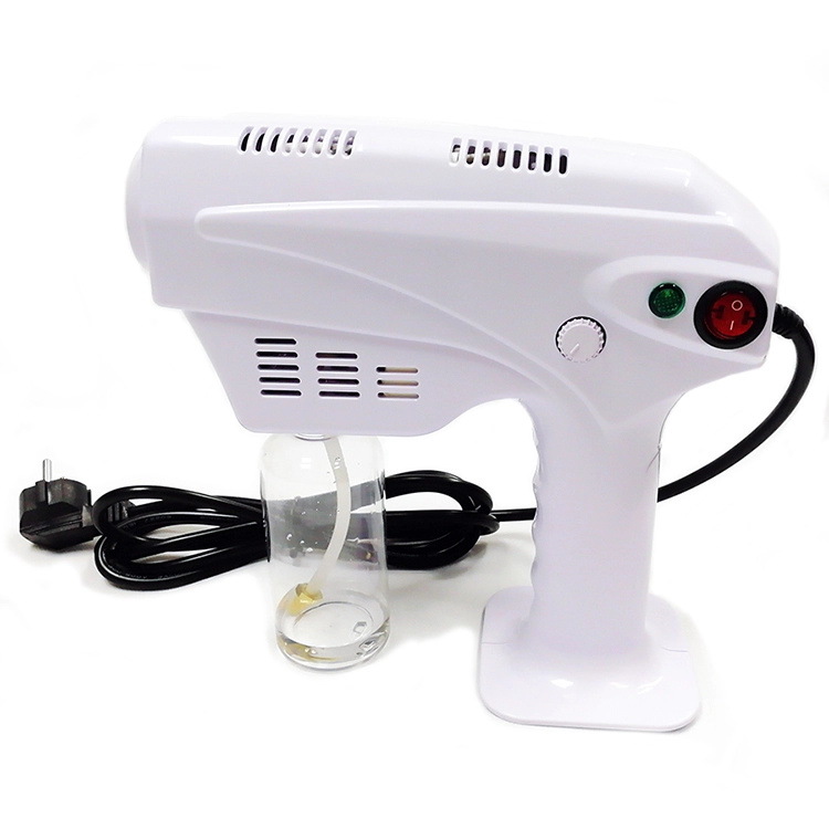 Handheld electric nano spray gun blue ray anion atomiztion disinfection sprayer big power household cleaning tools
Handheld electric nano spray gun blue ray anion atomiztion disinfection sprayer big power household cleaning tools