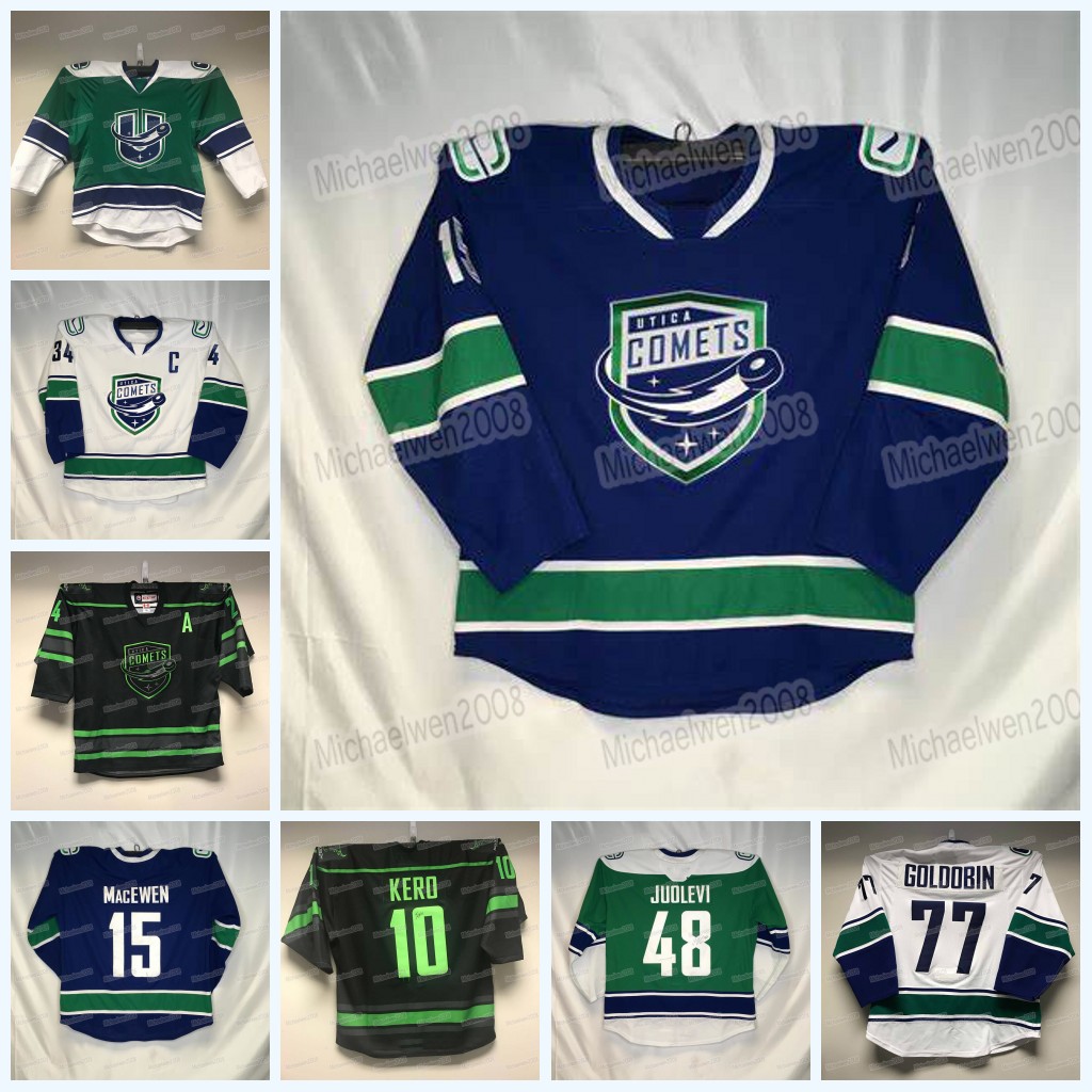 Custom Utica Comets Hockey Jersey AHL Ryan Schmelzer Aarne Talvitie Nolan Foote Alexander Holtz A.J. Greer Fabian Zetterlund Reilly Walsh Nate Schnarr Kevin Bahl, Men
Custom Utica Comets Hockey Jersey AHL Ryan Schmelzer Aarne Talvitie Nolan Foote Alexander Holtz A.J. Greer Fabian Zetterlund Reilly Walsh Nate Schnarr Kevin Bahl, Men