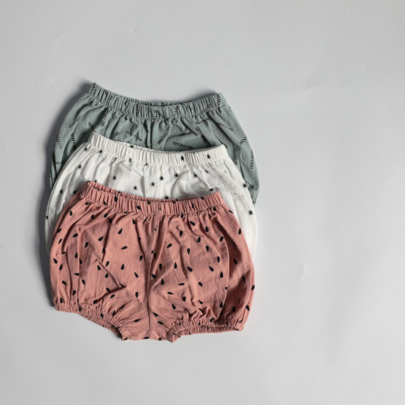 EnkeliBB Nice Toddler Girl Summer Clothes Sets Cotton Made Baby Girls Short Sleeve Tshirt and Bloomers Sets Little Girl OutfitX1019
