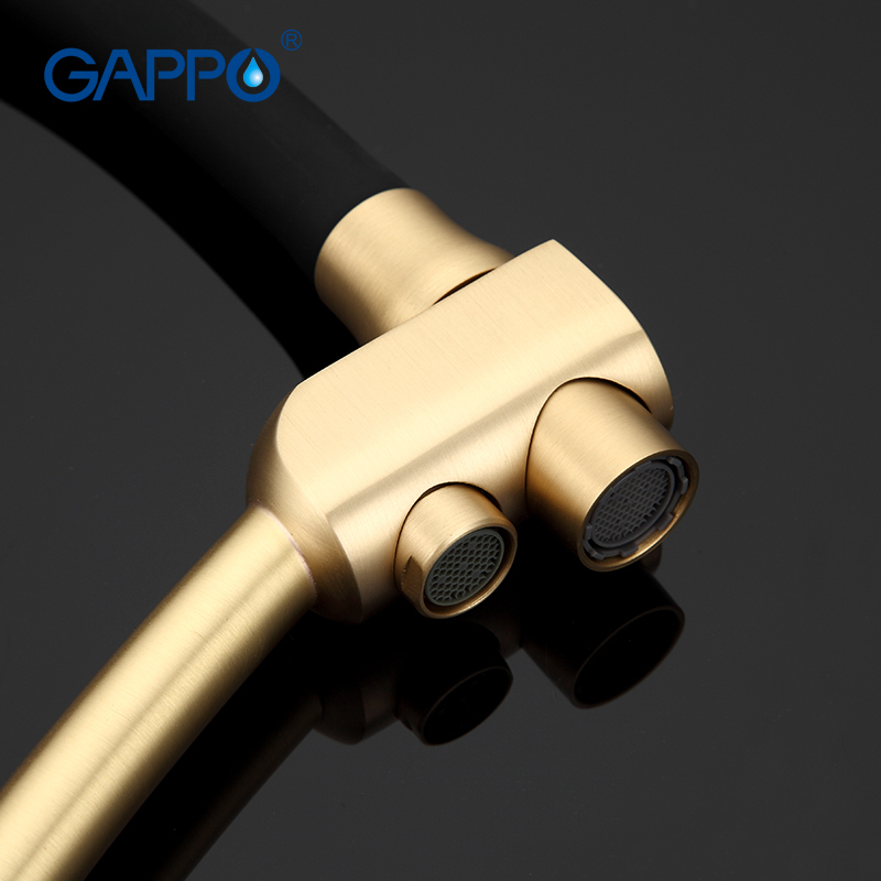 GAPPO G43981 kitchen faucet gold kitchen Mixer tap with filtered water tap Brass faucet mixer water crane torneira para cozinha T200810