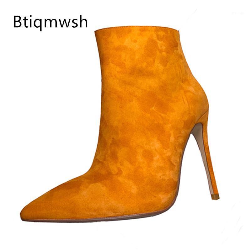 Yellow Real Suede Ankle Boots Women Pointed Toe Side Zipper 10CM Thin High Heels Shoes Woman Sexy Party Shoes1, Black
Yellow Real Suede Ankle Boots Women Pointed Toe Side Zipper 10CM Thin High Heels Shoes Woman Sexy Party Shoes1, Black