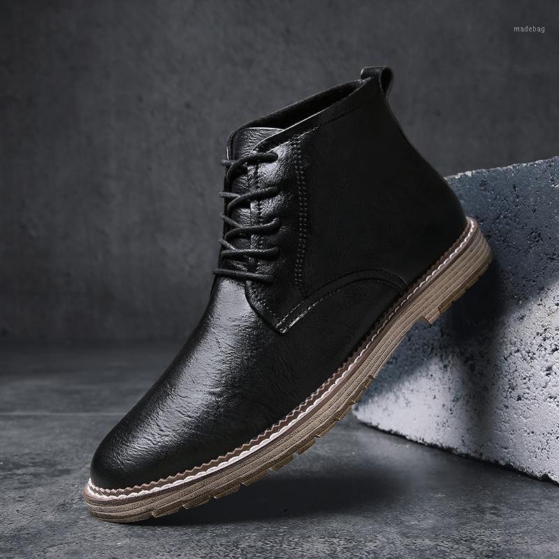 Valstone Men's Casual Tooling Boots Microfiber Round Toe Non-slip Rubber Ankle Botas Comfortable High-top Lace-up Male Shoes1, Black
Valstone Men's Casual Tooling Boots Microfiber Round Toe Non-slip Rubber Ankle Botas Comfortable High-top Lace-up Male Shoes1, Black