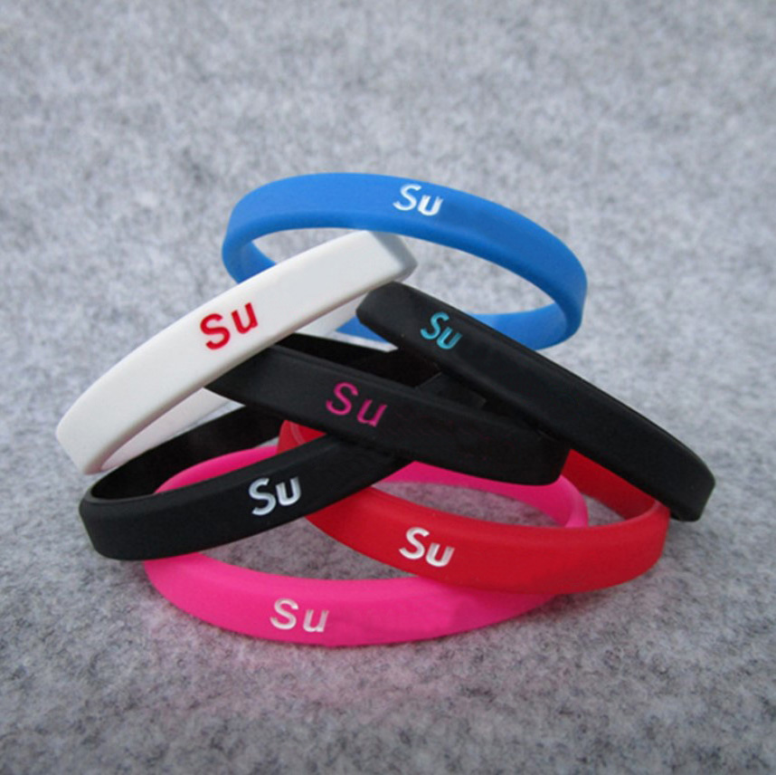 Popular 50pcs Silicone Sport bracelet lovers bangle Jelly Wristband Colorful Rubber bracelets Wrist Fashion Jewelry Promotion wholesale