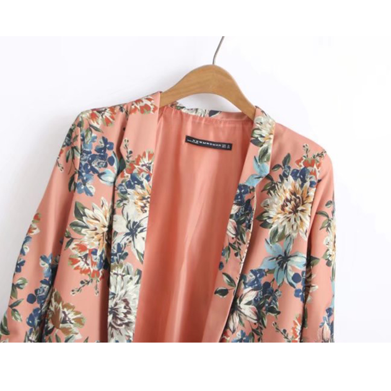 Suit female pants suit 2019 summer new women's fashion print longsleeved small suit jacket casual pants twopiece T200818