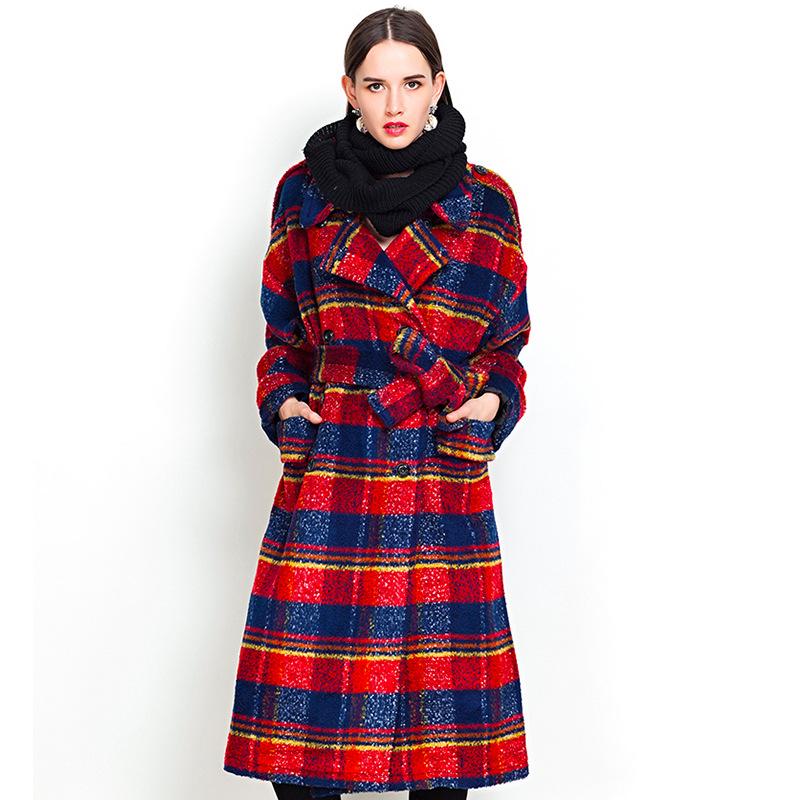 Red and Blue Plaid loose long waistband woolen windbreaker coat coat 9242 large women's clothing in stock, See chart
Red and Blue Plaid loose long waistband woolen windbreaker coat coat 9242 large women's clothing in stock, See chart