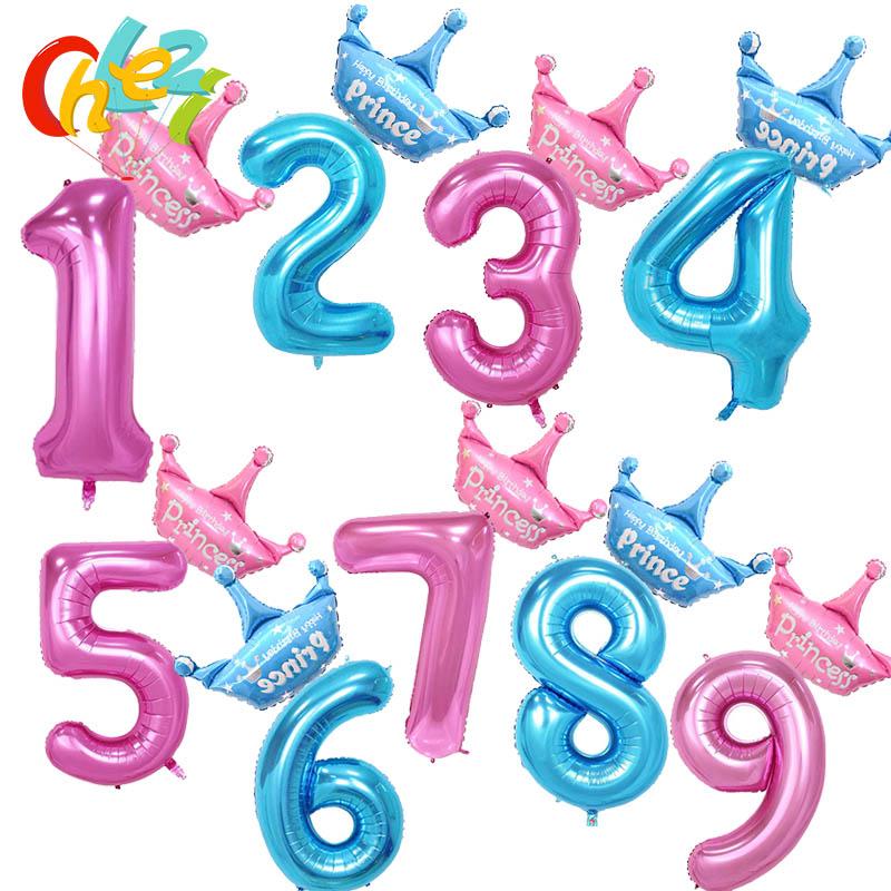 40 inch Pink Blue Number+large size crown princess prince helium Balloons Digit 1 2 3 boy girl kids Birthday Party Wedding decor
40 inch Pink Blue Number+large size crown princess prince helium Balloons Digit 1 2 3 boy girl kids Birthday Party Wedding decor
