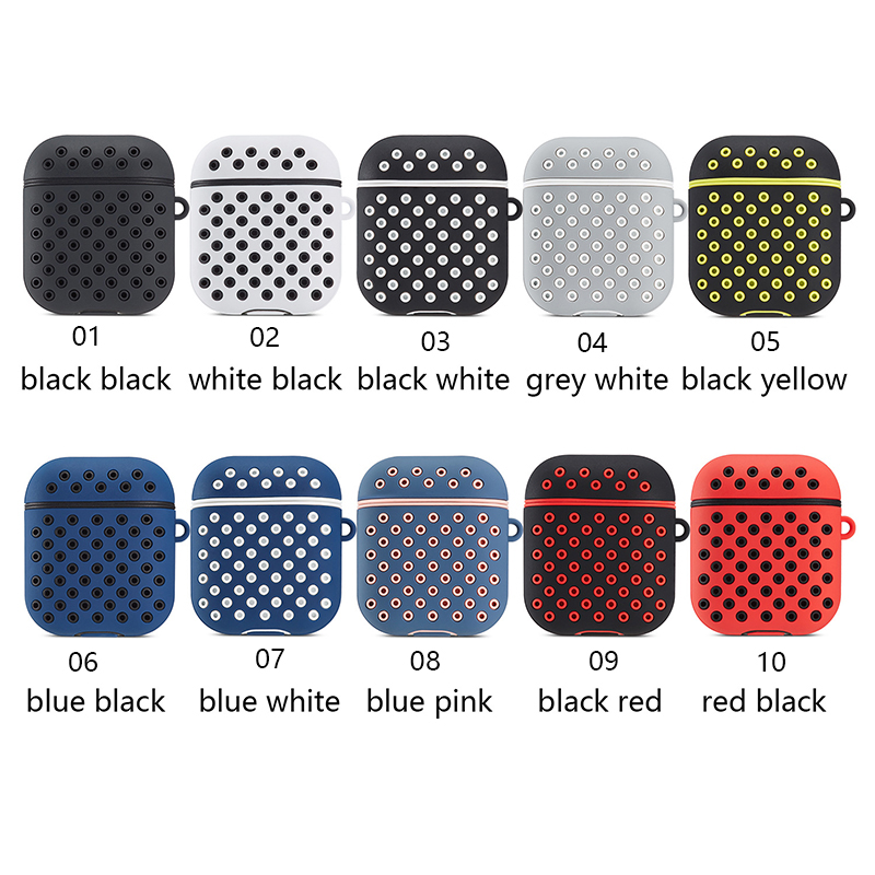 Double Color Hollow Out AirPods Case Soft Silicone Case Cover Shock Proof Protector Wireless Earphone Box Accessories for Airpods 1 2 pro
Double Color Hollow Out AirPods Case Soft Silicone Case Cover Shock Proof Protector Wireless Earphone Box Accessories for Airpods 1 2 pro