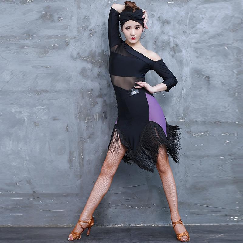 Latin Dance Ladies Low Collar Tops Fringed Skirt Rumba Cha Cha Samba Tango Performance Dancewear Leotard Practice Women JUNE004, Black
Latin Dance Ladies Low Collar Tops Fringed Skirt Rumba Cha Cha Samba Tango Performance Dancewear Leotard Practice Women JUNE004, Black